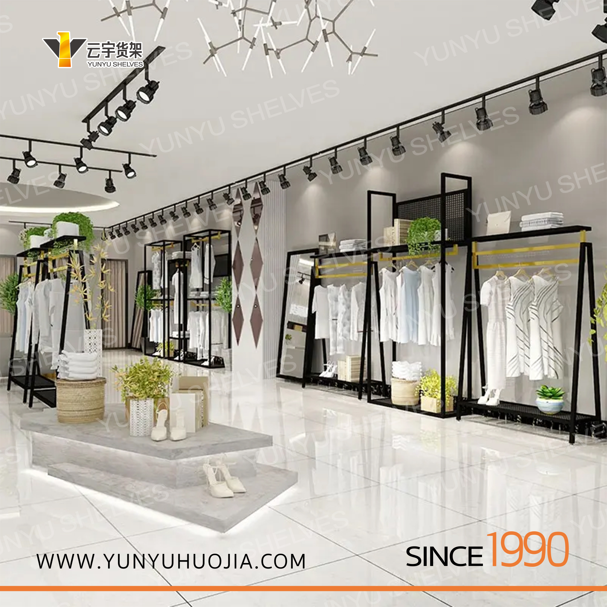 YYE-214 特做精品服裝展示架