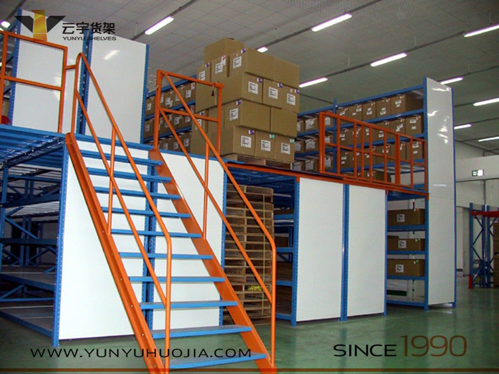 齊心協(xié)力 高效完成出口美國(guó)某知名公司定制重型閣樓貨架的裝柜工作